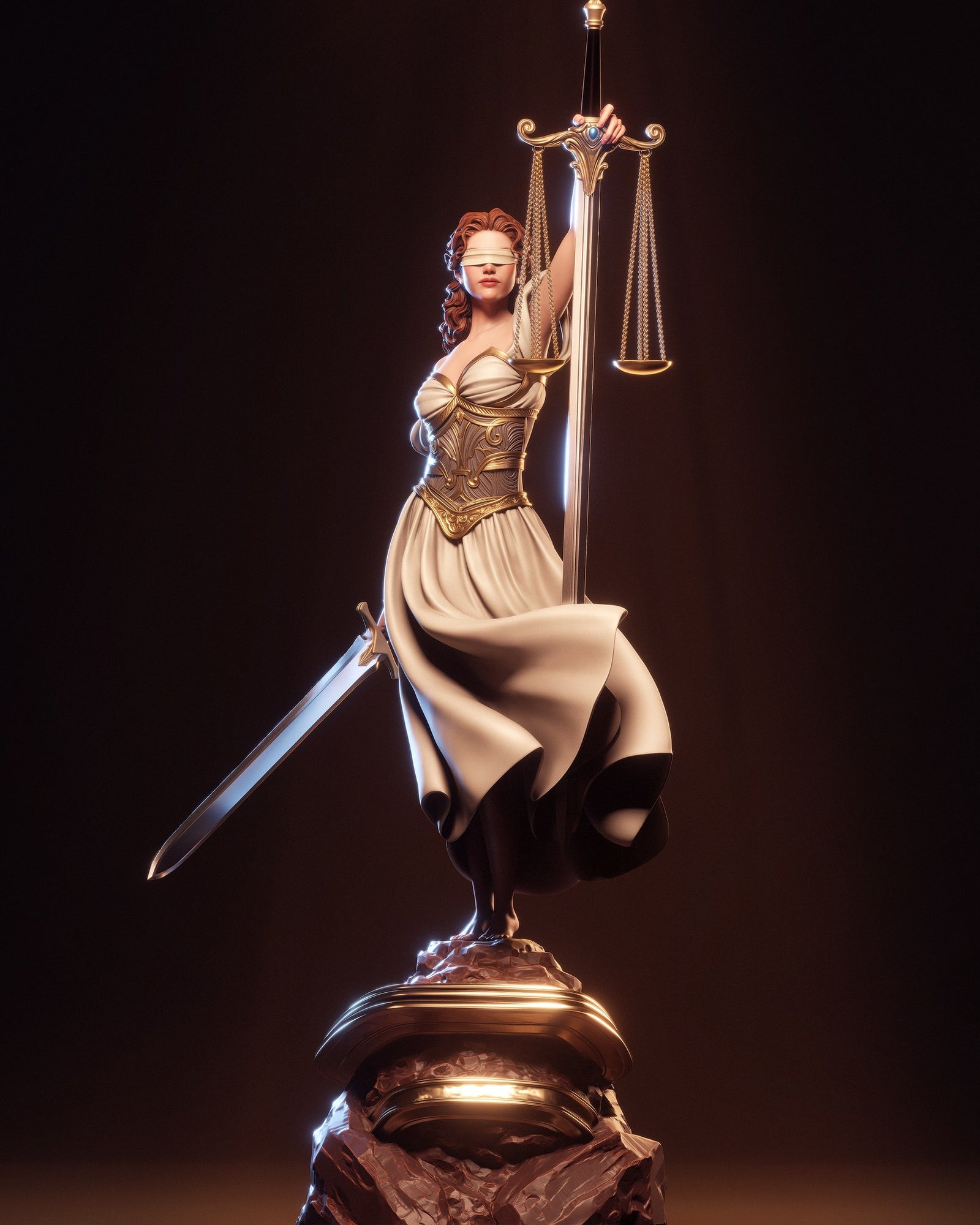Justice _Original Characters resin figure by CA 3D Studios — studio preview 2