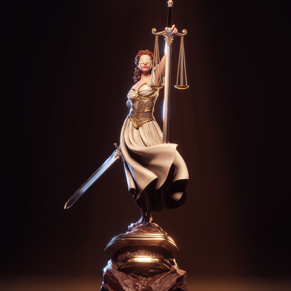 Justice _Original Characters resin figure by CA 3D Studios — studio preview 2