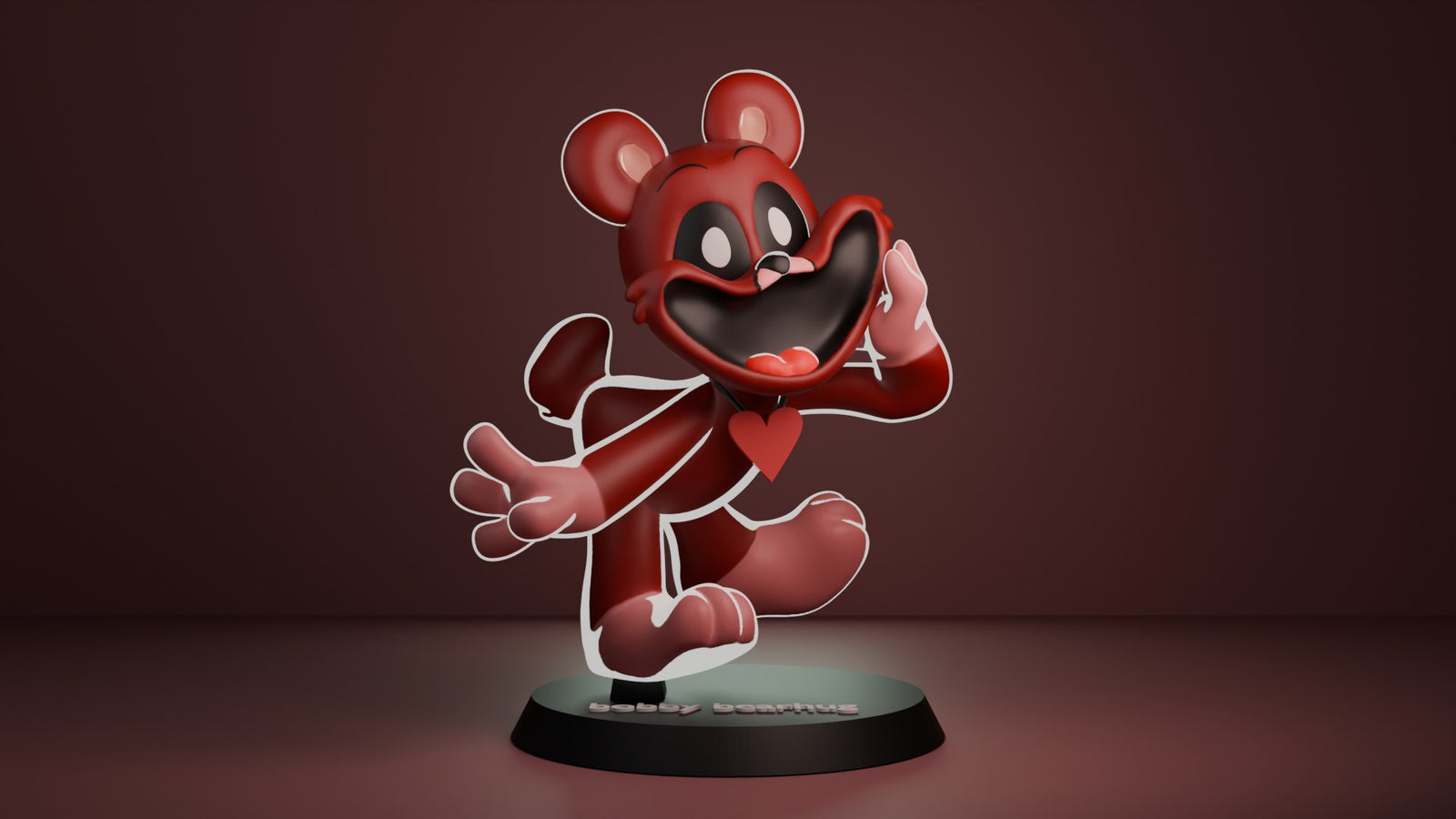 Bobby BearHug (Poppy Playtime) resin figure by RemyJF — studio render 1
