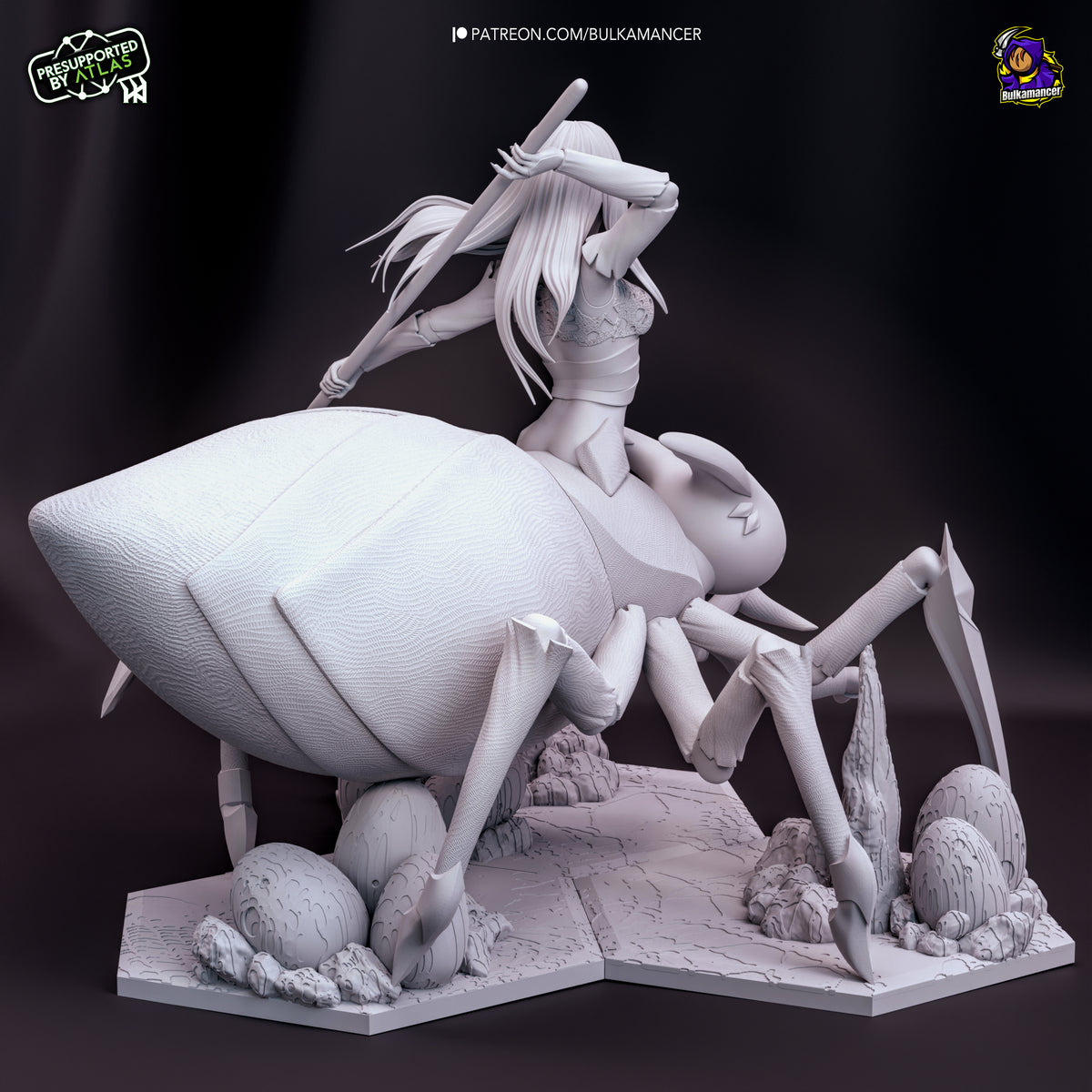 Kumoko and Her Children (So I'm a Spider, So What?) resin figure by Bulkamancer — studio render 15