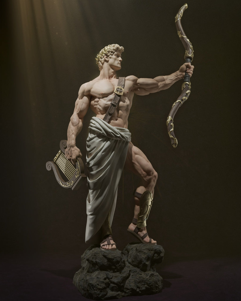Apollo Greek mythology resin figure by CA 3D Studios — studio preview 3