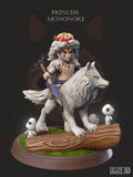 San Princess Mononoke resin figure by NomNom Figures — studio preview 1