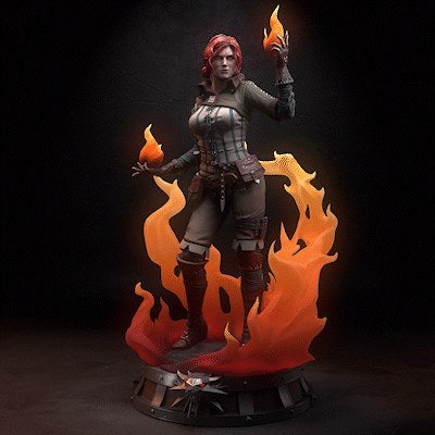 Triss Merigold (The Witcher) resin figure by h3LLcreator — studio render 2