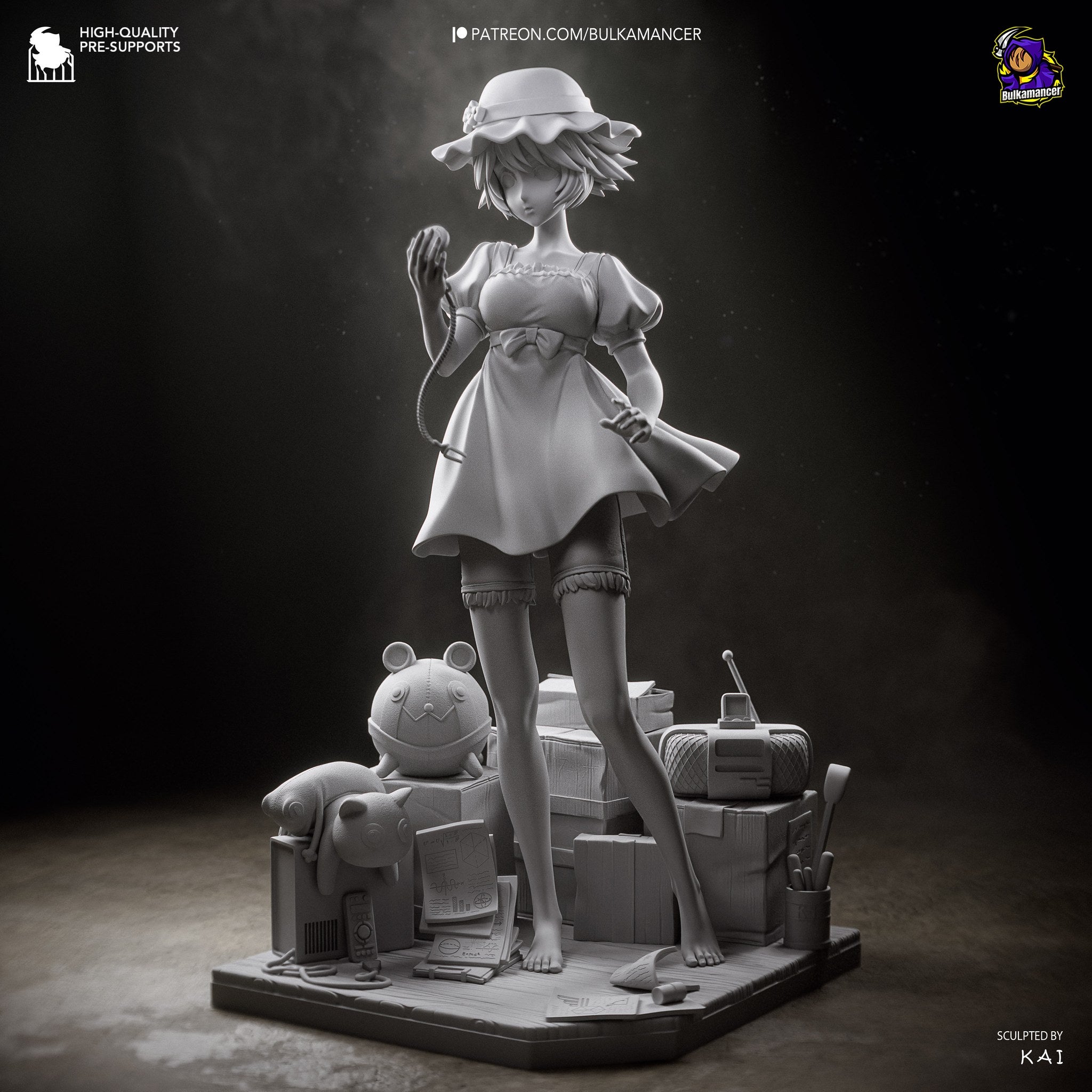 Mayuri Shiina (Steins Gate) resin figure by Bulkamancer — studio render 13