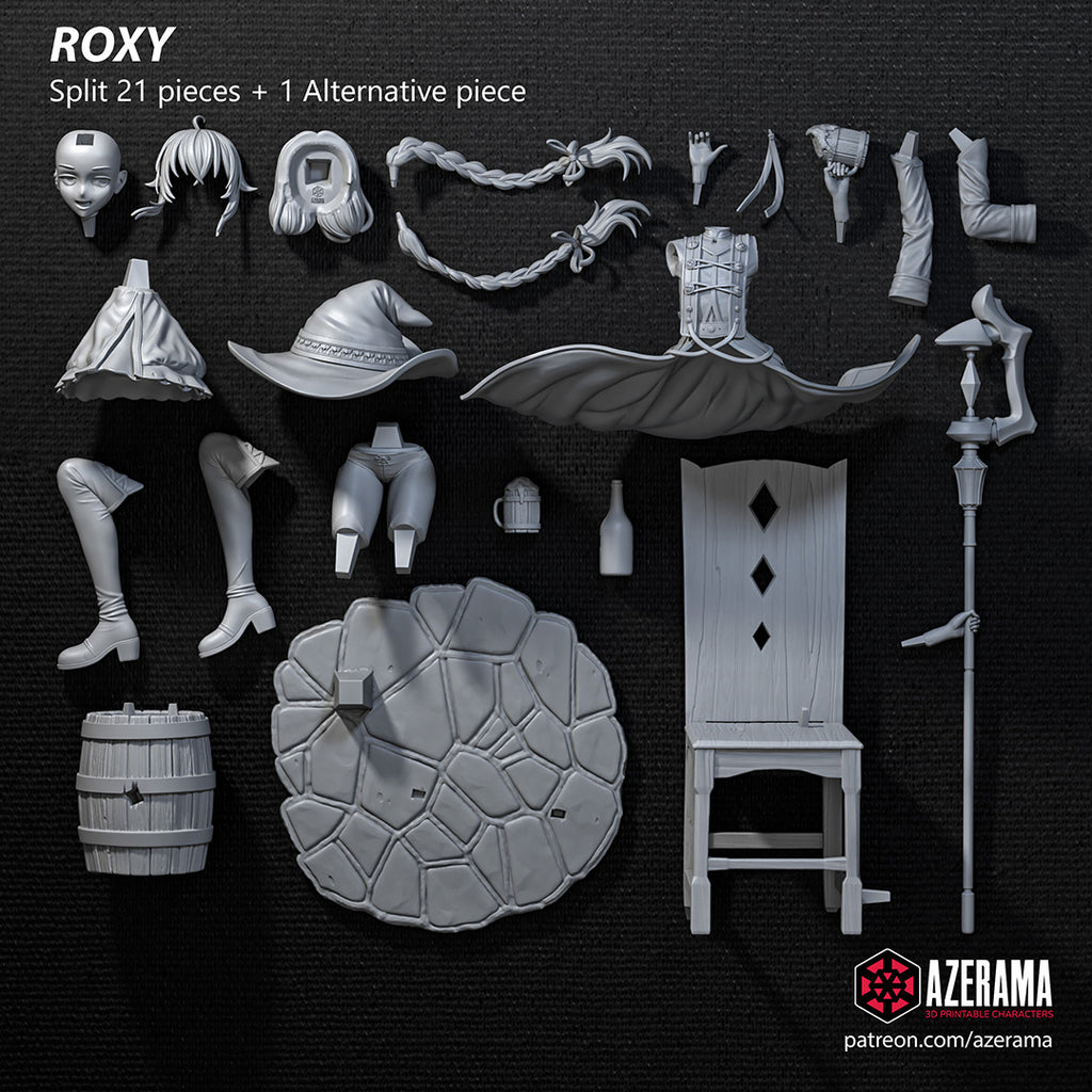 Roxy Migurdia (Mushoku Tensei) resin figure by Azerama — studio render 5