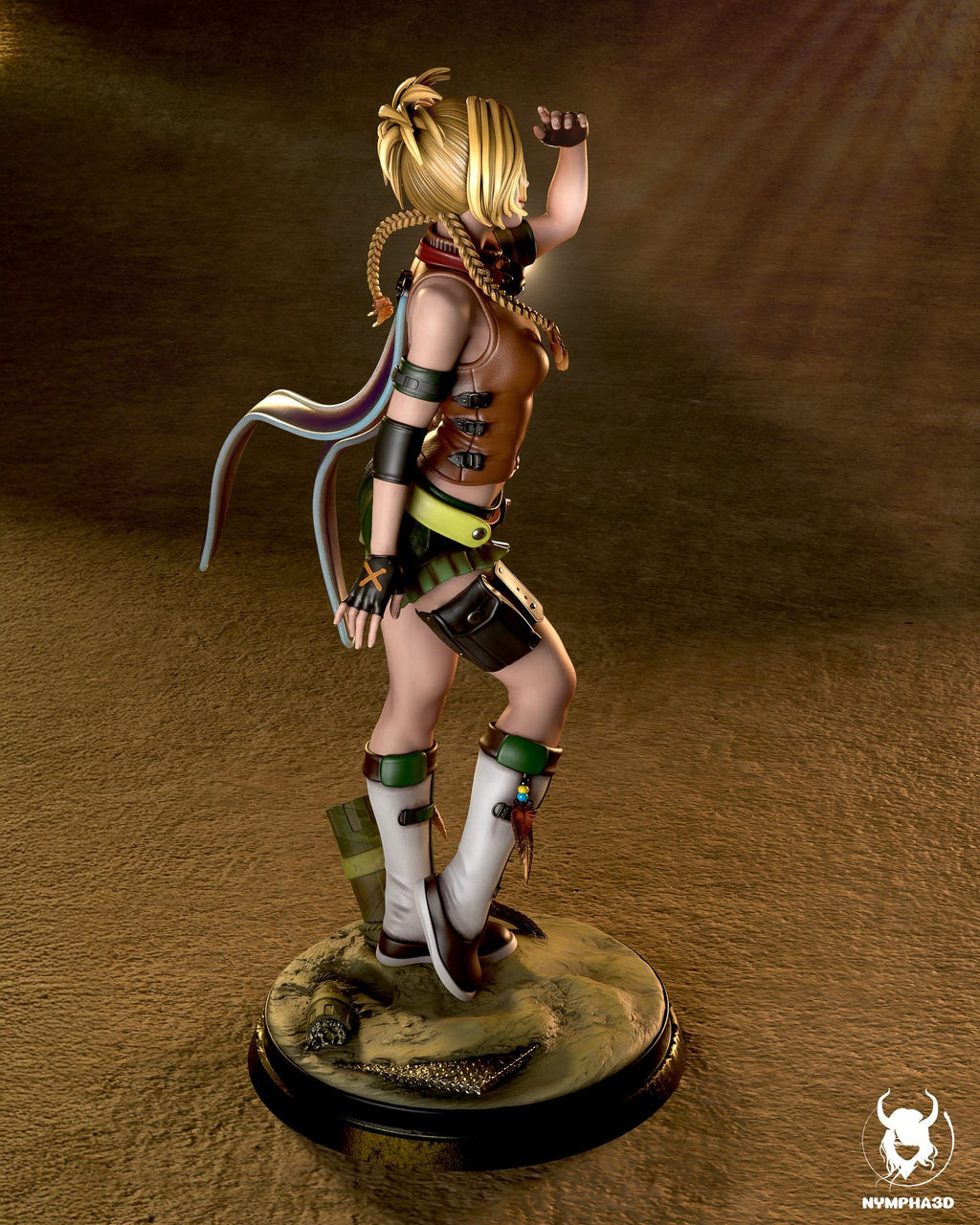 Rikku (Final Fantasy) resin figure by Nympha — studio render 3