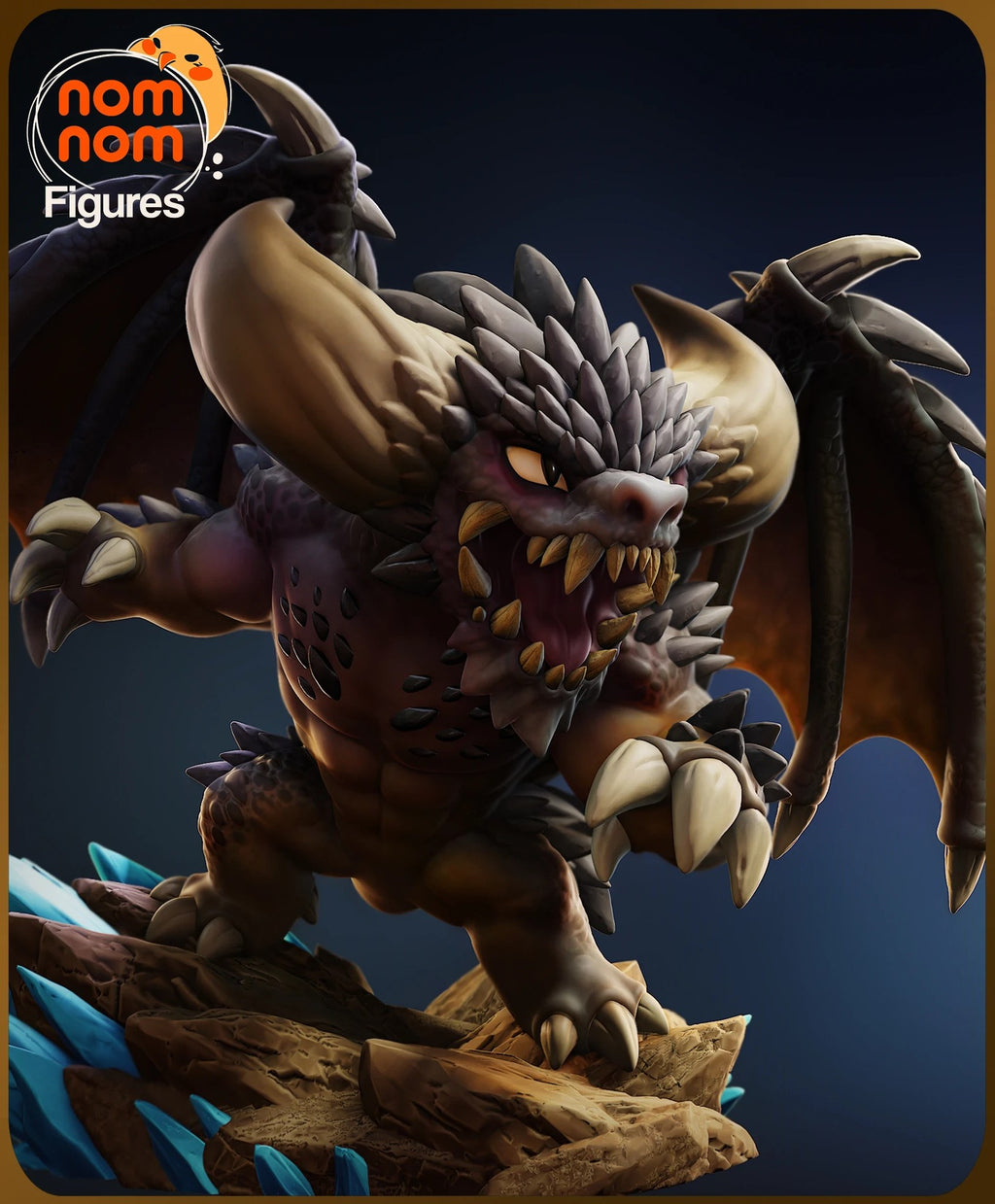 Nergigante Monster Hunter Chibi resin figure by NomNom Figures — studio preview 2