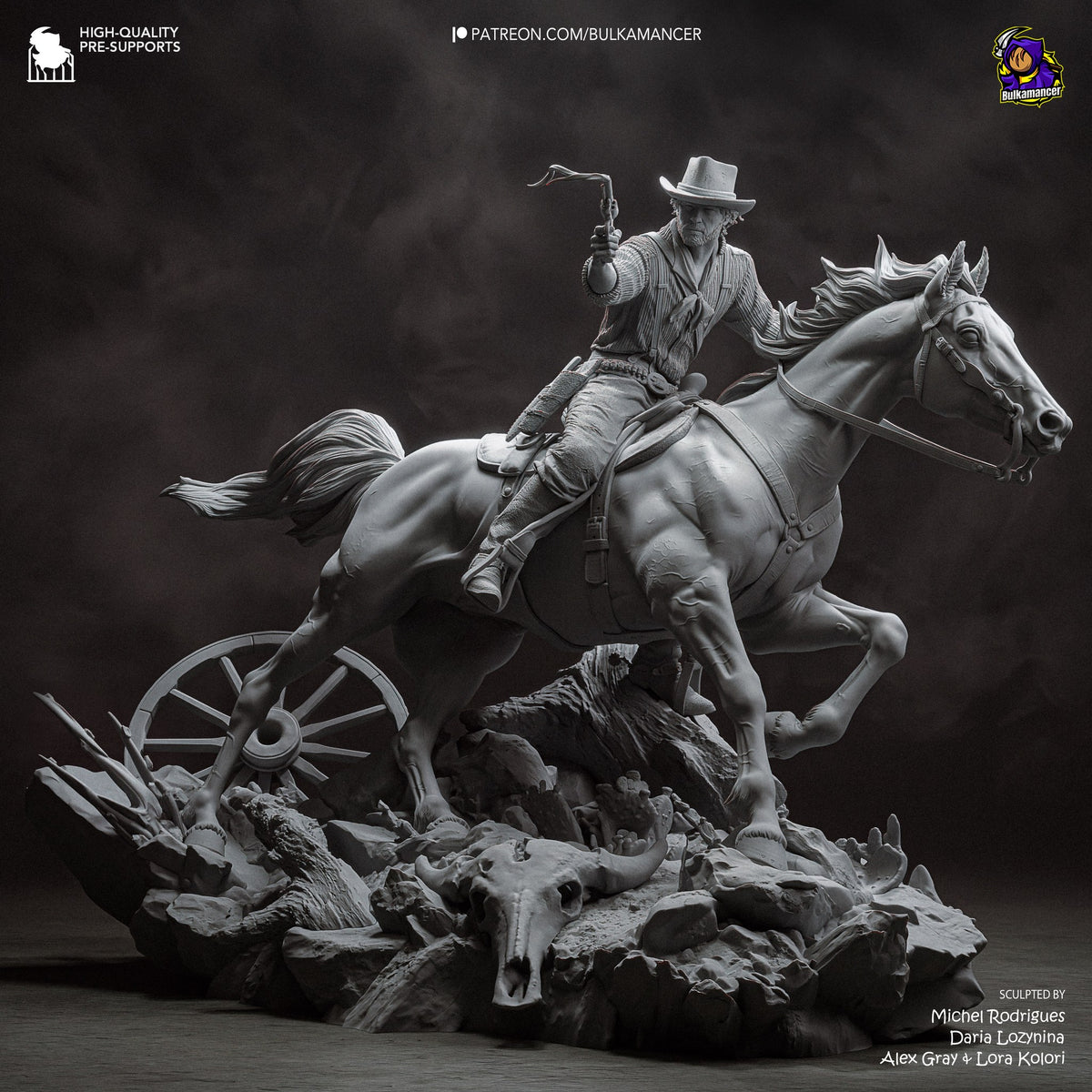 Arthur Morgan (Red Dead Redemption) resin figure by Bulkamancer — studio render 14
