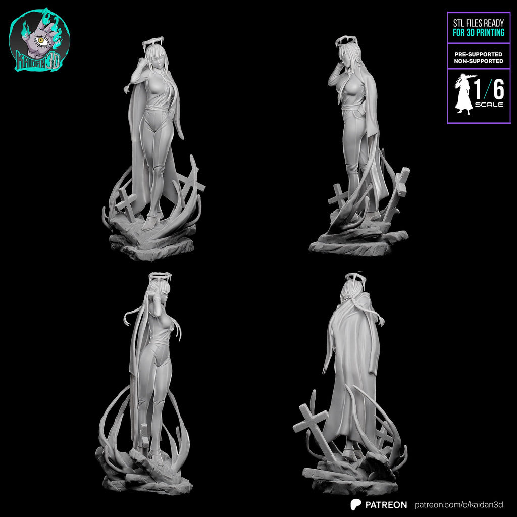 Makima (Chainsaw Man) resin figure by Kaidan 3D — studio render 5