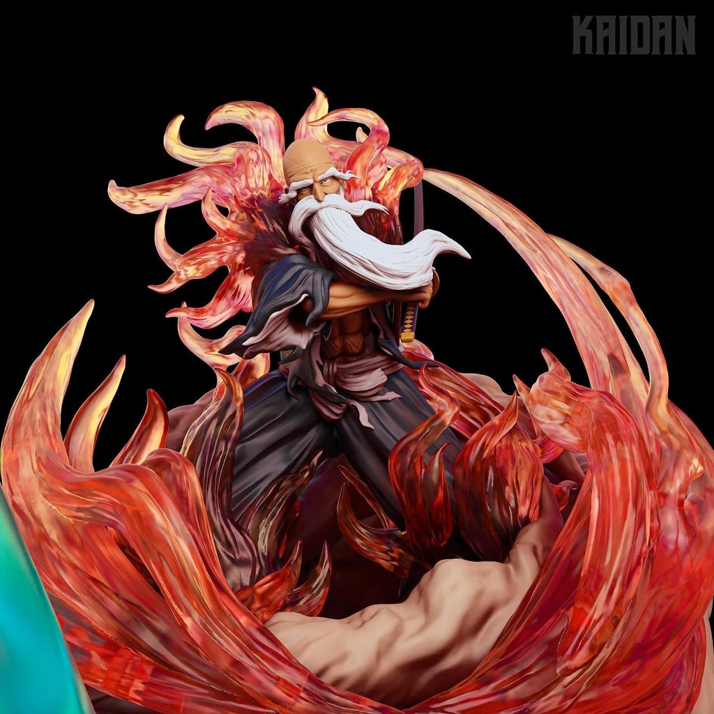 Yhwach and Yamamoto (Bleach) resin figure by Kaidan 3D — studio render 6