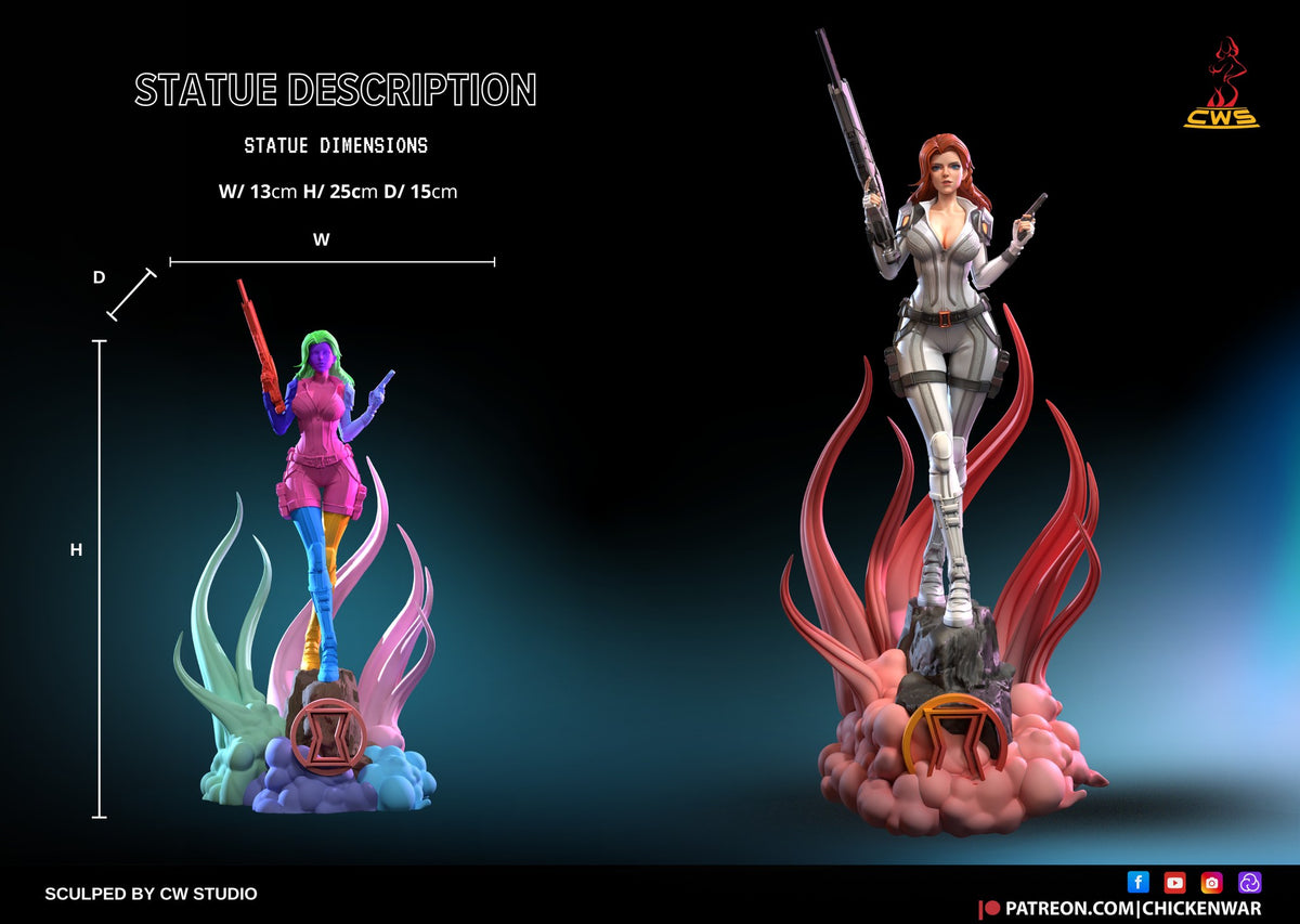 Black Widow (Marvel) resin figure by CW Studio — studio render 8