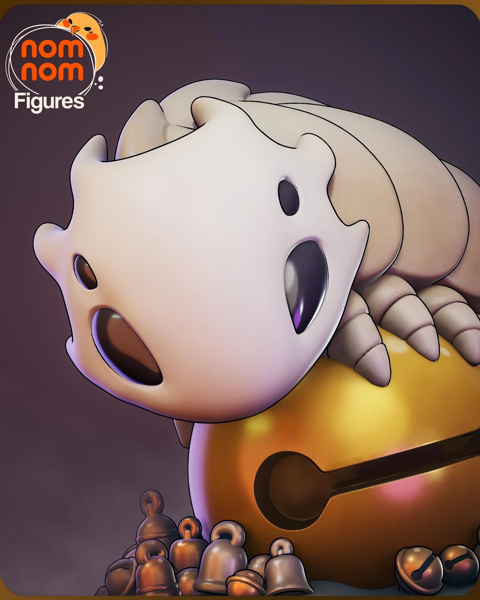 Bell Beast Hollow Knight Chibi resin figure by NomNom Figures — studio preview 2