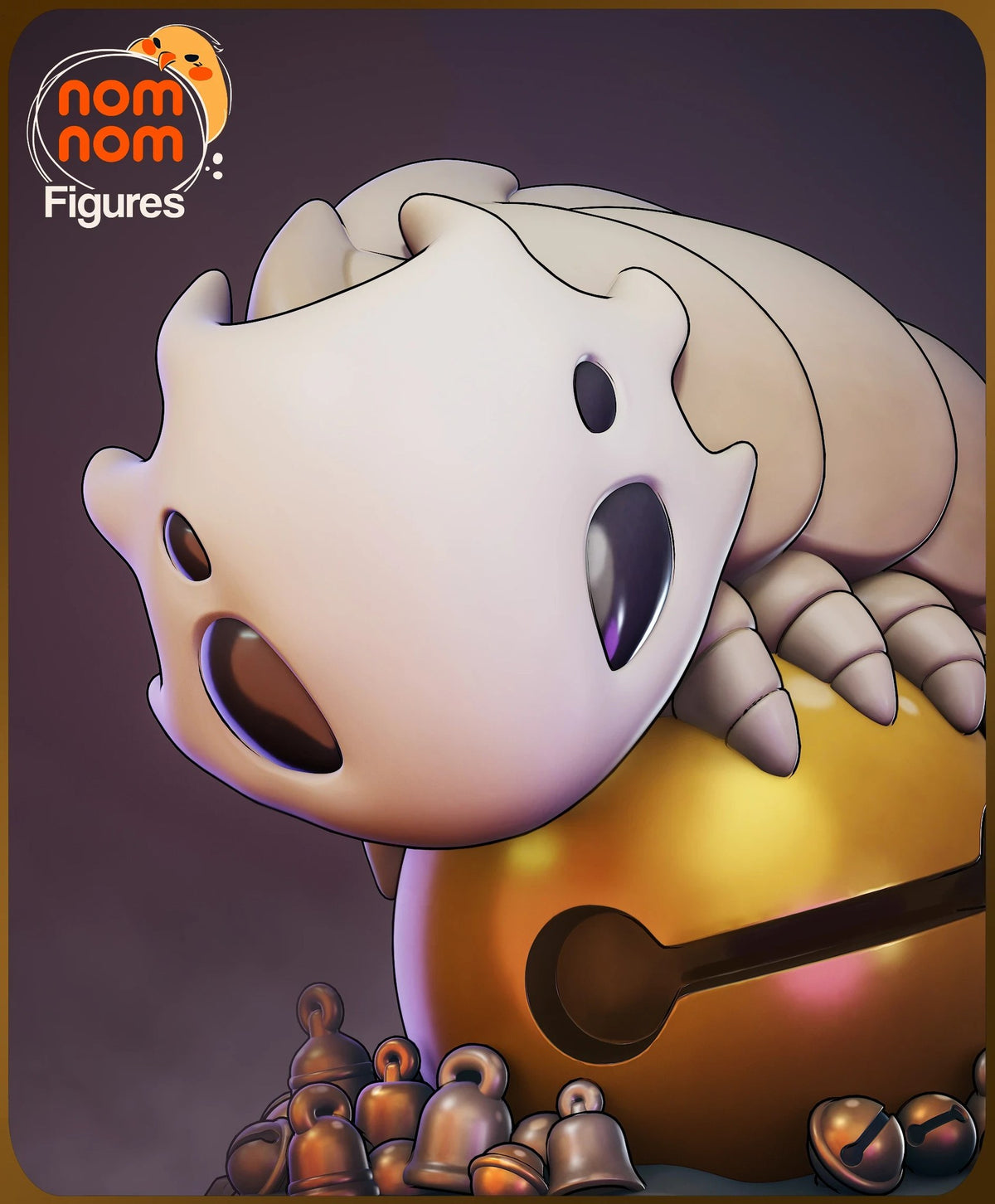 Bell Beast Hollow Knight Chibi resin figure by NomNom Figures — studio preview 2