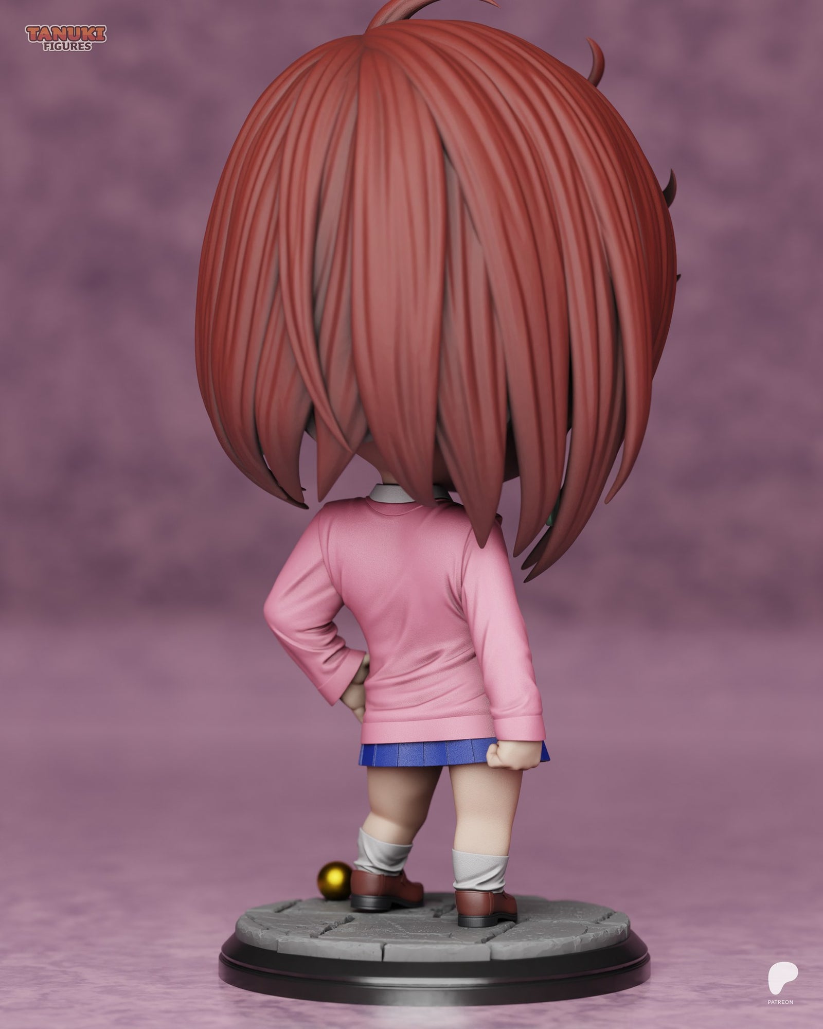Momo Ayase (Dandadan) resin figure by Tanuki Figures — studio render 3