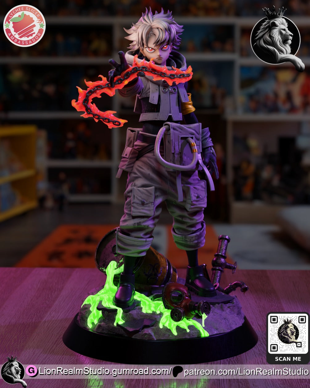 Rudo Gachiakuta resin figure by LionRealm Studio — studio preview