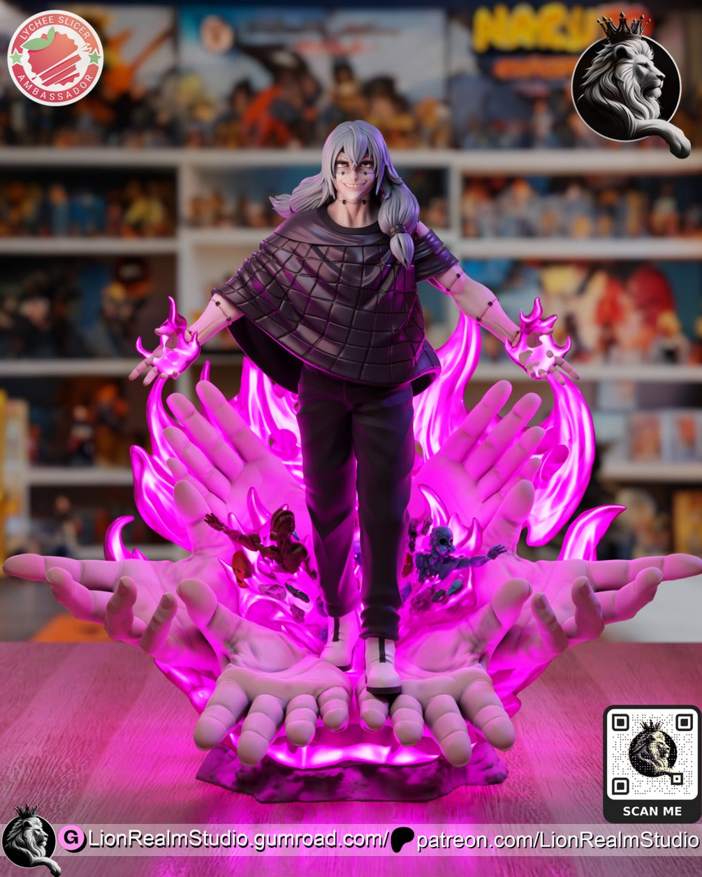 Mahito JJK (Jujutsu Kaisen) resin figure by LionRealm Studio — studio preview