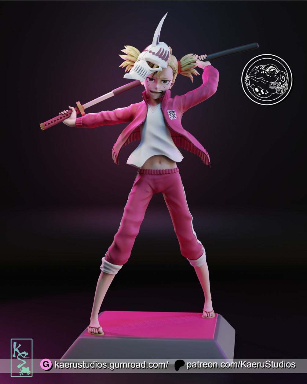 Hiyori Sarugaki Bleach resin figure by LionRealm Studio — studio preview