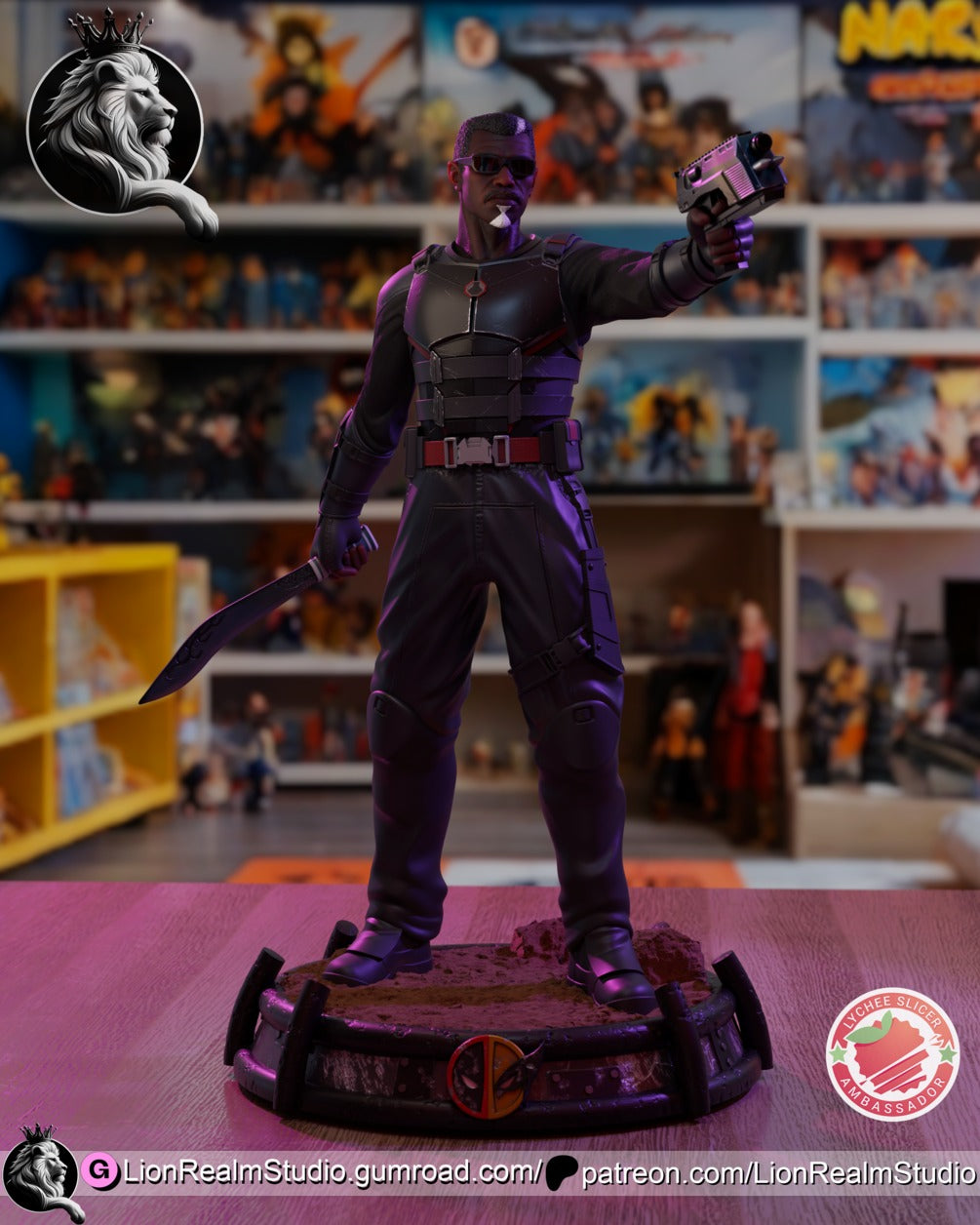 Blade marvel resin figure by LionRealm Studio — studio preview