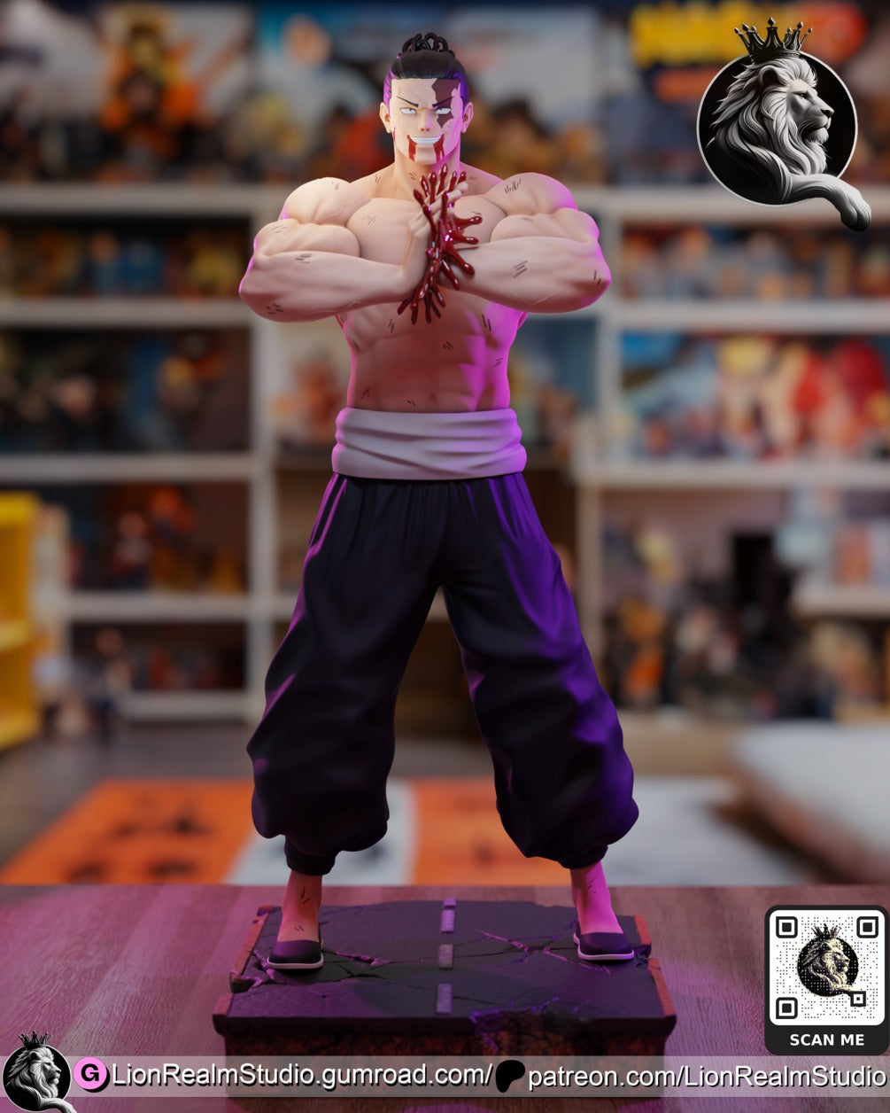 Aoi Todo JJK (Jujutsu Kaisen) resin figure by LionRealm Studio — studio preview