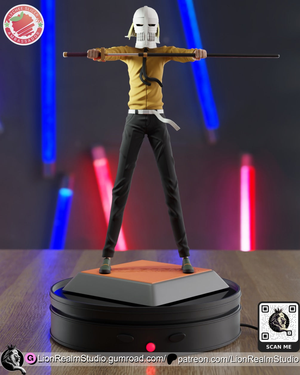 Shinji Hirako Bleach resin figure by LionRealm Studio — studio preview