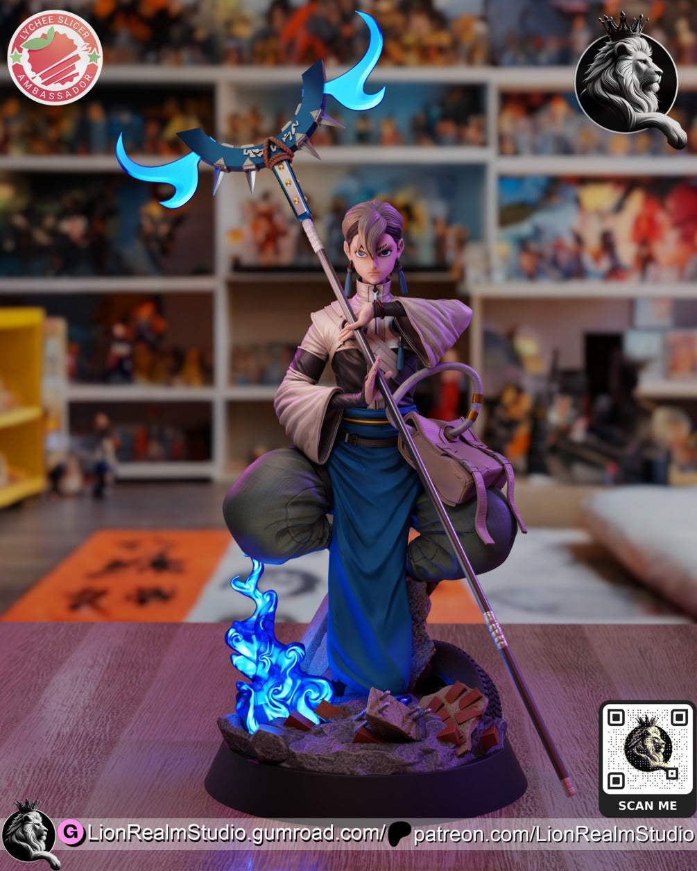 Nijiku Gachiakuta resin figure by LionRealm Studio — studio preview