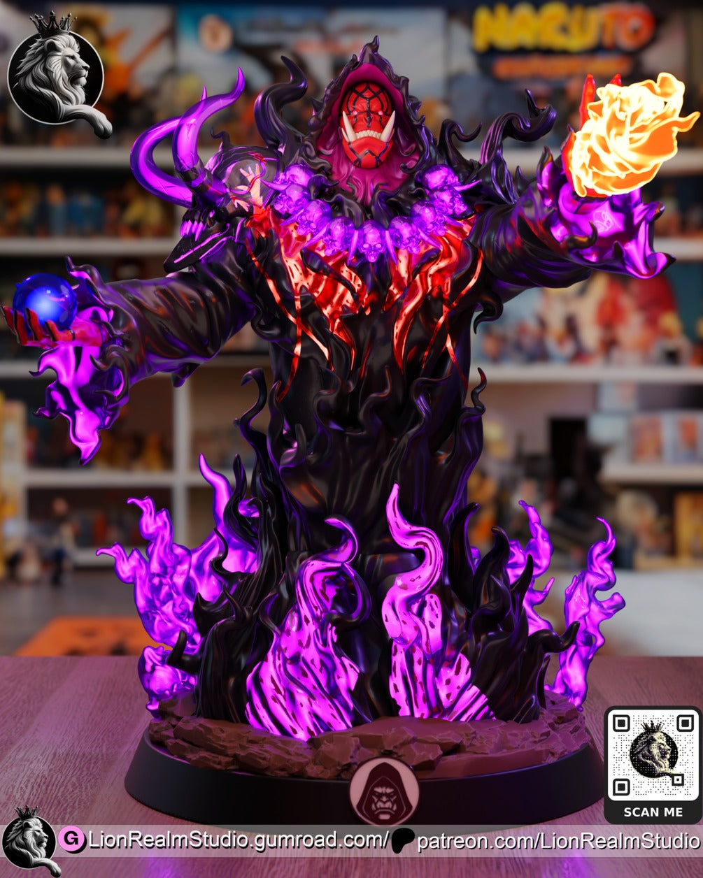 Tusk Solo Leveling resin figure by LionRealm Studio — studio preview