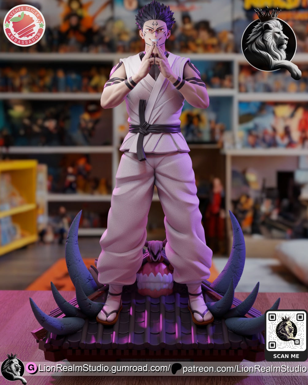 Ryomen Sukuna JJK (Jujutsu Kaisen) resin figure by LionRealm Studio — studio preview