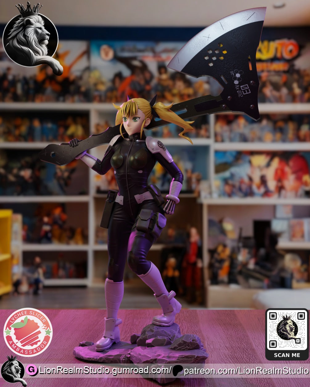 Kikoru Kaiju No. 8 resin figure by LionRealm Studio — studio preview
