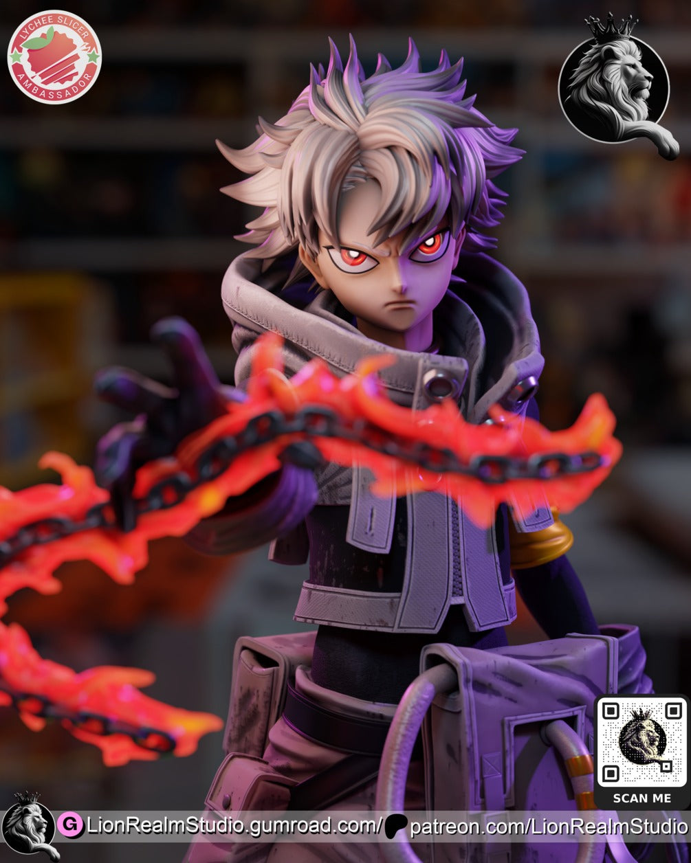 Rudo Gachiakuta resin figure by LionRealm Studio — studio preview