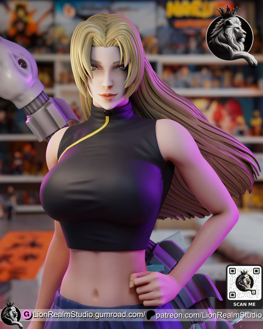 Yuki Tsukumo JJK (Jujutsu Kaisen) resin figure by LionRealm Studio — studio preview