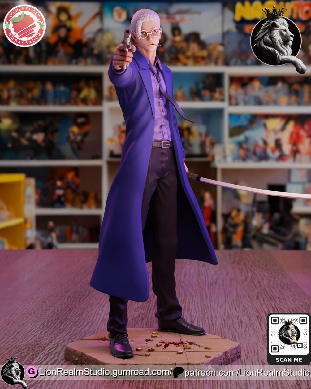 Taro Sakamoto Sakamoto Days resin figure by LionRealm Studio — studio preview