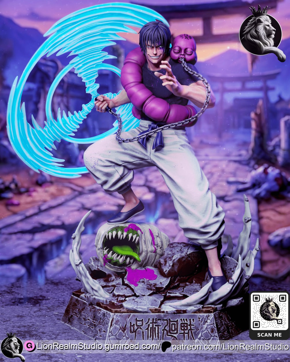 Toji Fushiguro JJK (Jujutsu Kaisen) resin figure by LionRealm Studio — studio preview