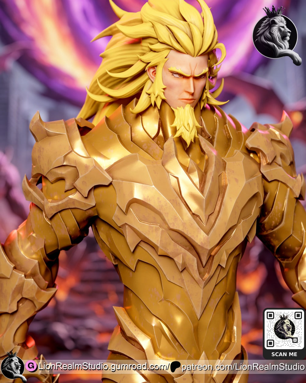 Thomas Andre Solo Leveling resin figure by LionRealm Studio — studio preview