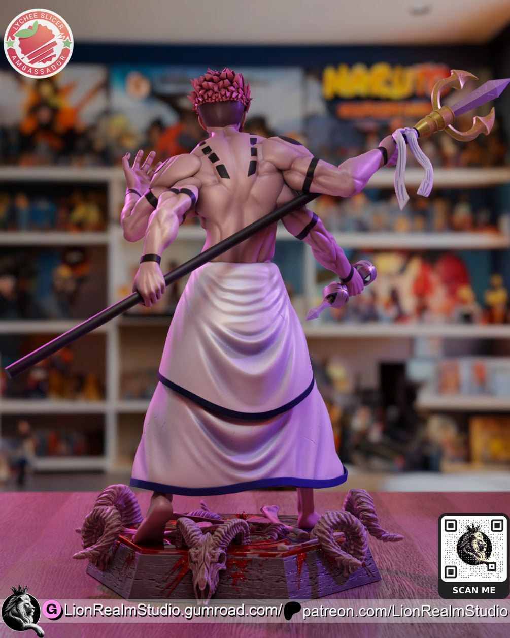 Ryomen Sukuna JJK (Jujutsu Kaisen) resin figure by LionRealm Studio — studio preview