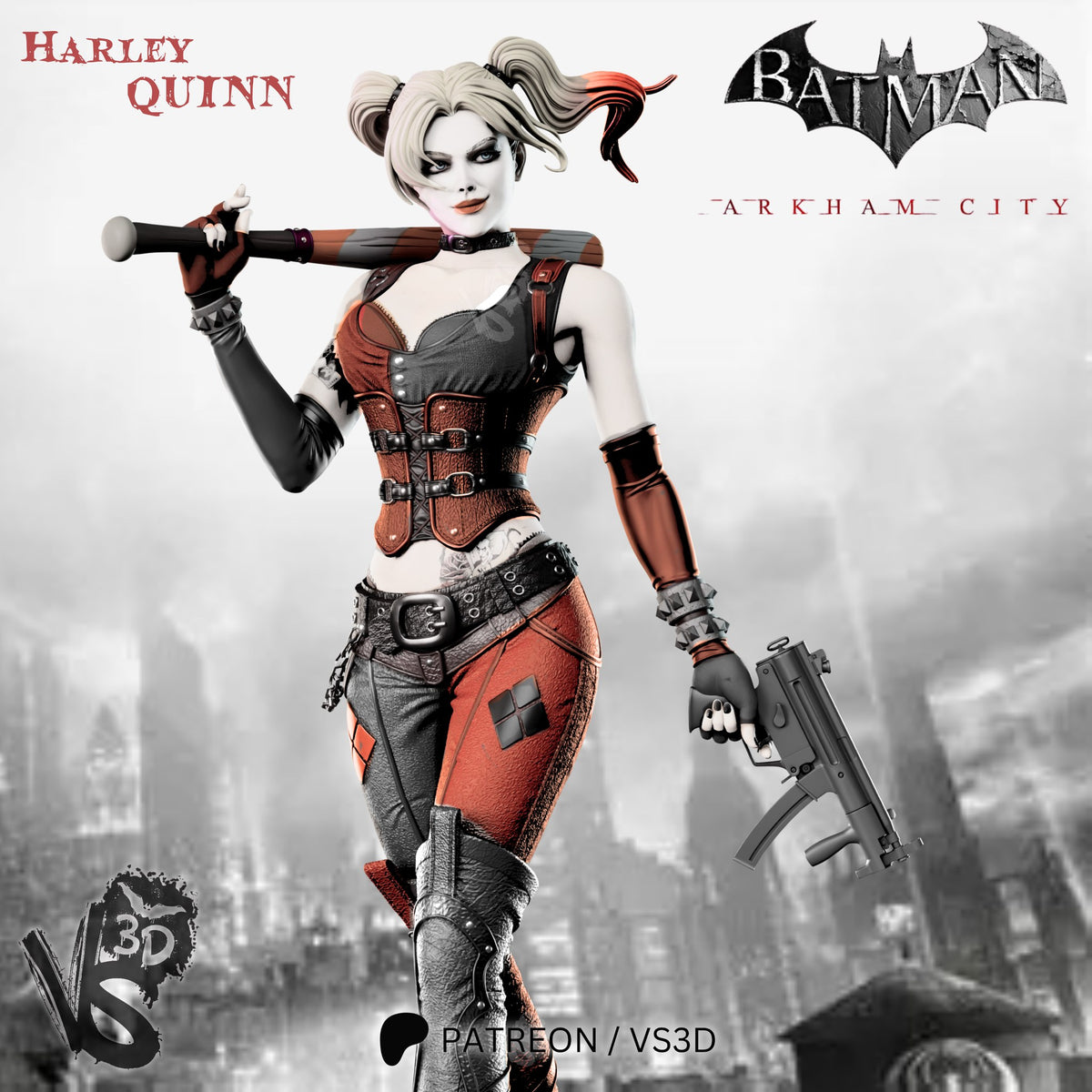 harley quinn dc vs3d arkham