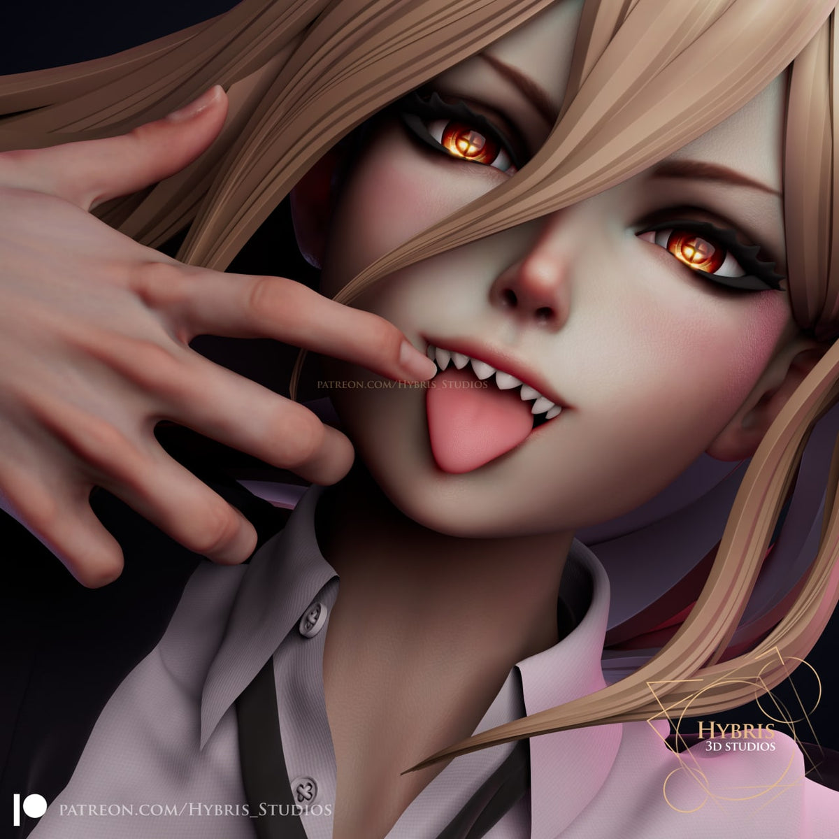 Power Chainsaw Man resin figure — studio preview
