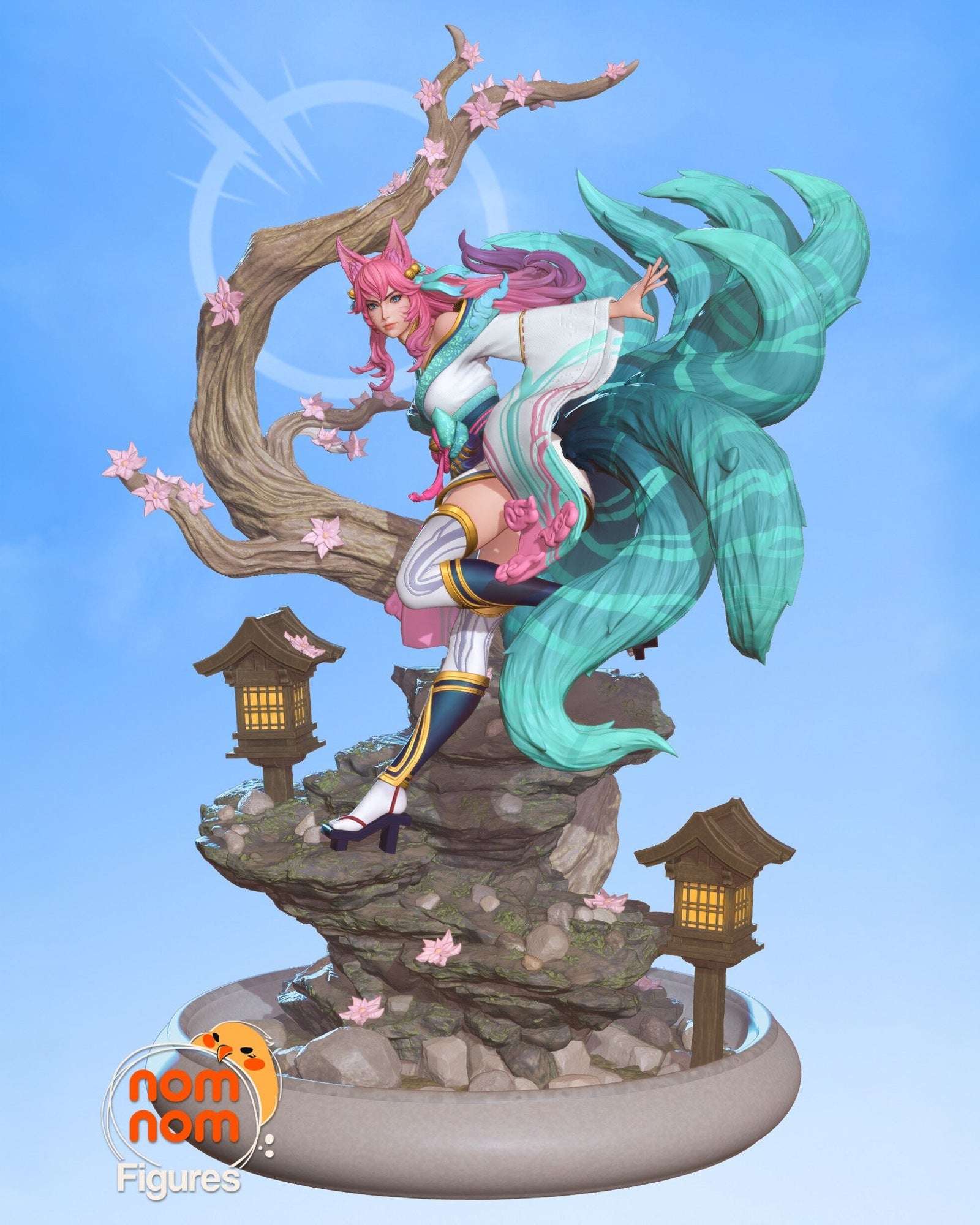 Ahri League of Legends resin figure by NomNom Figures — studio preview 2