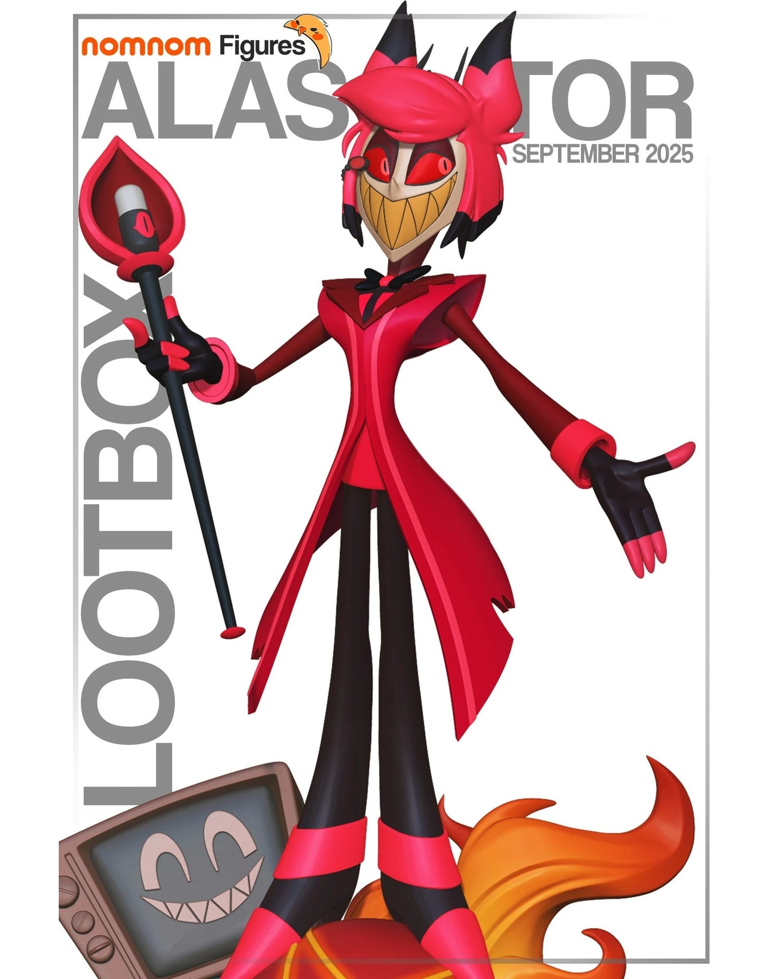 Alastor Hazbin Hotel resin figure by NomNom Figures — studio preview 1