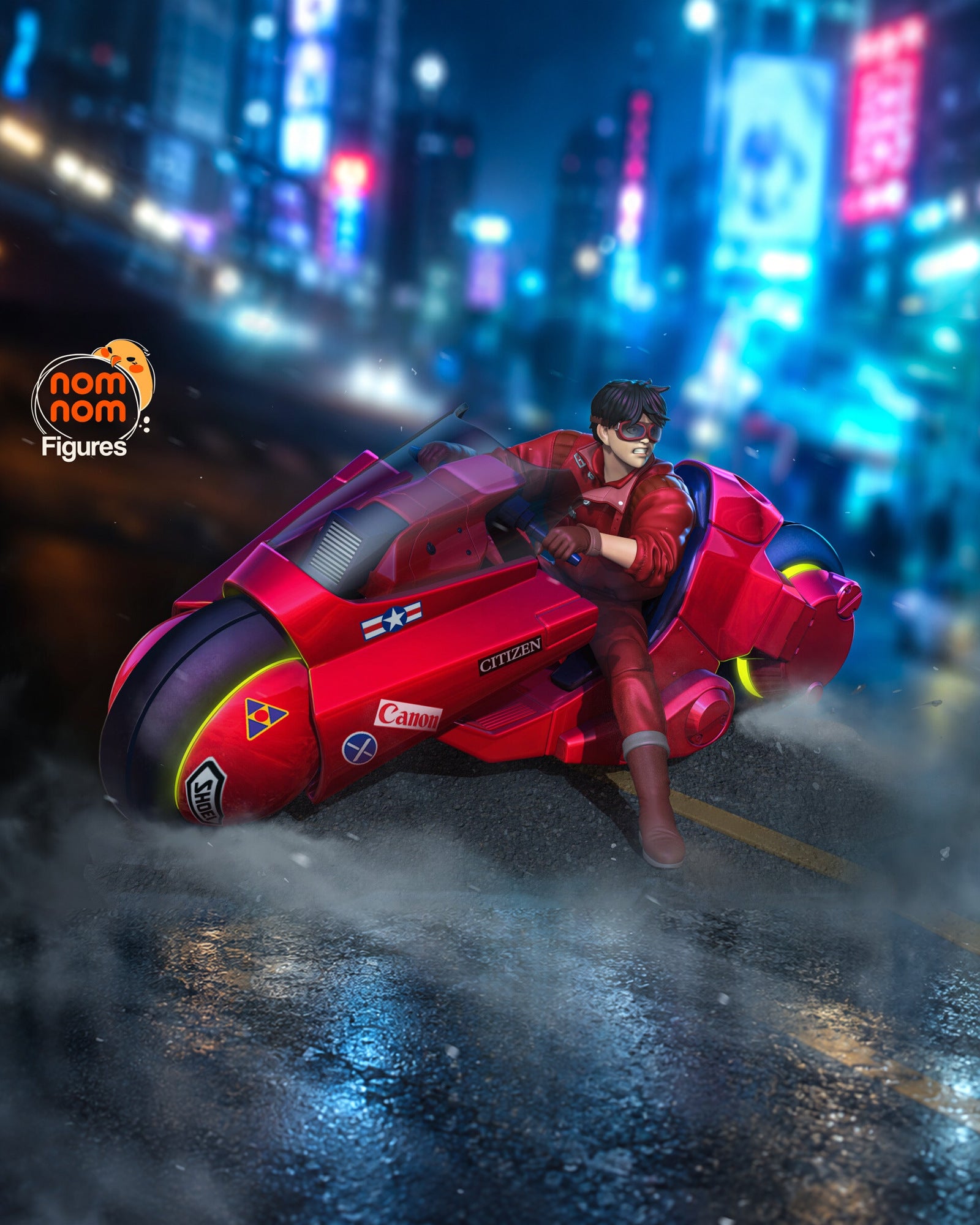 Kaneda Akira resin figure by NomNom Figures — studio preview 1