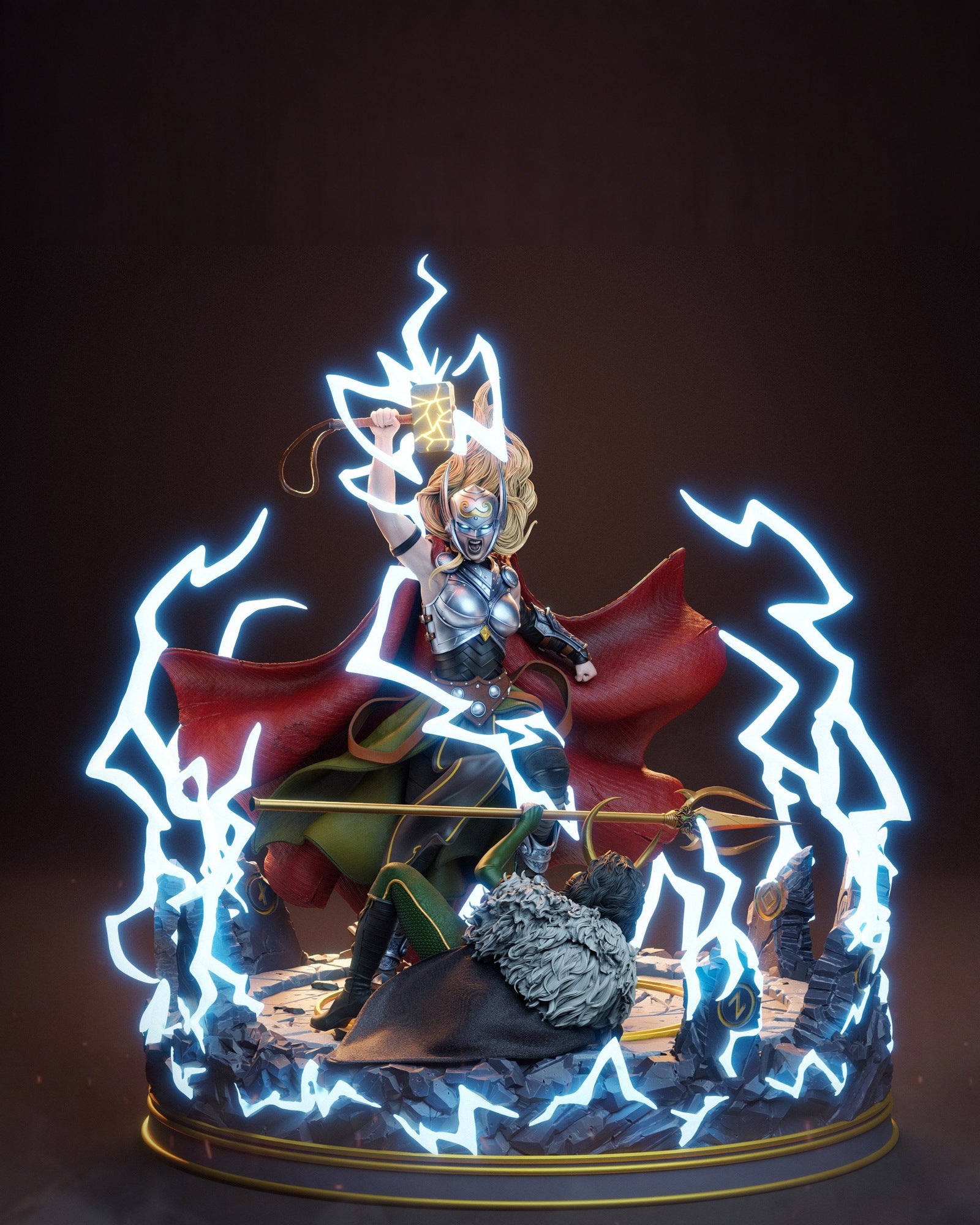 Jane Foster Marvel resin figure by CA 3D Studios — studio preview 3