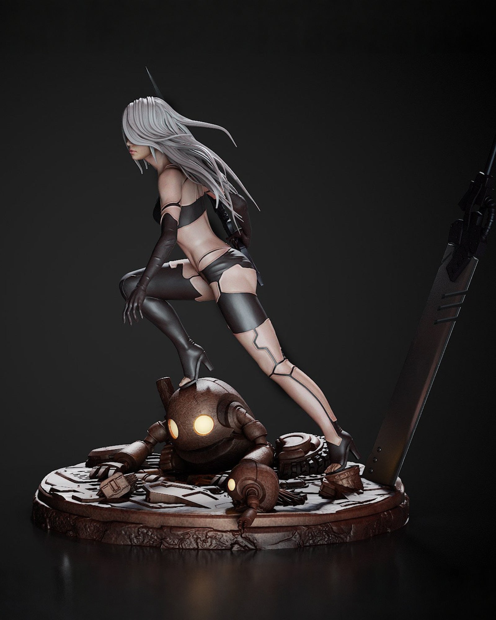 A2 NieR Automata resin figure by CA 3D Studios — studio preview 5