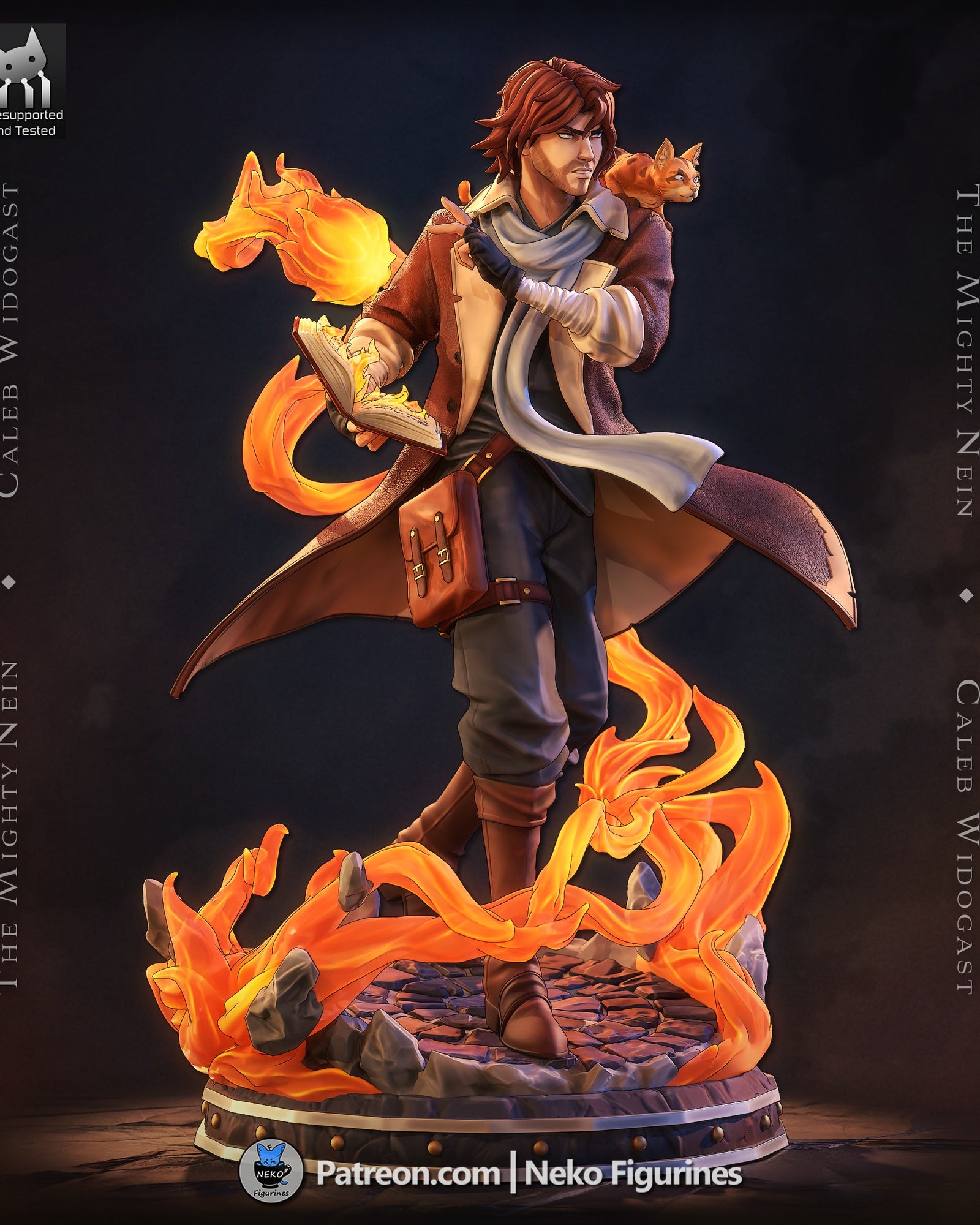 Caleb Widogast (Critical Role) resin figure by Neko Figurines — studio render 5
