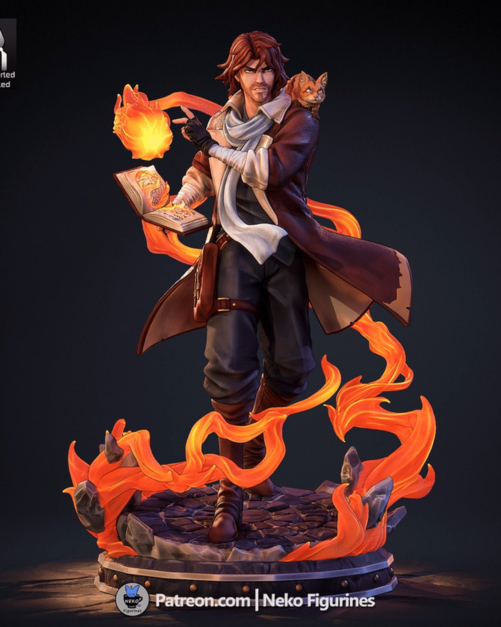 Caleb Widogast (Critical Role) resin figure by Neko Figurines — studio render 2