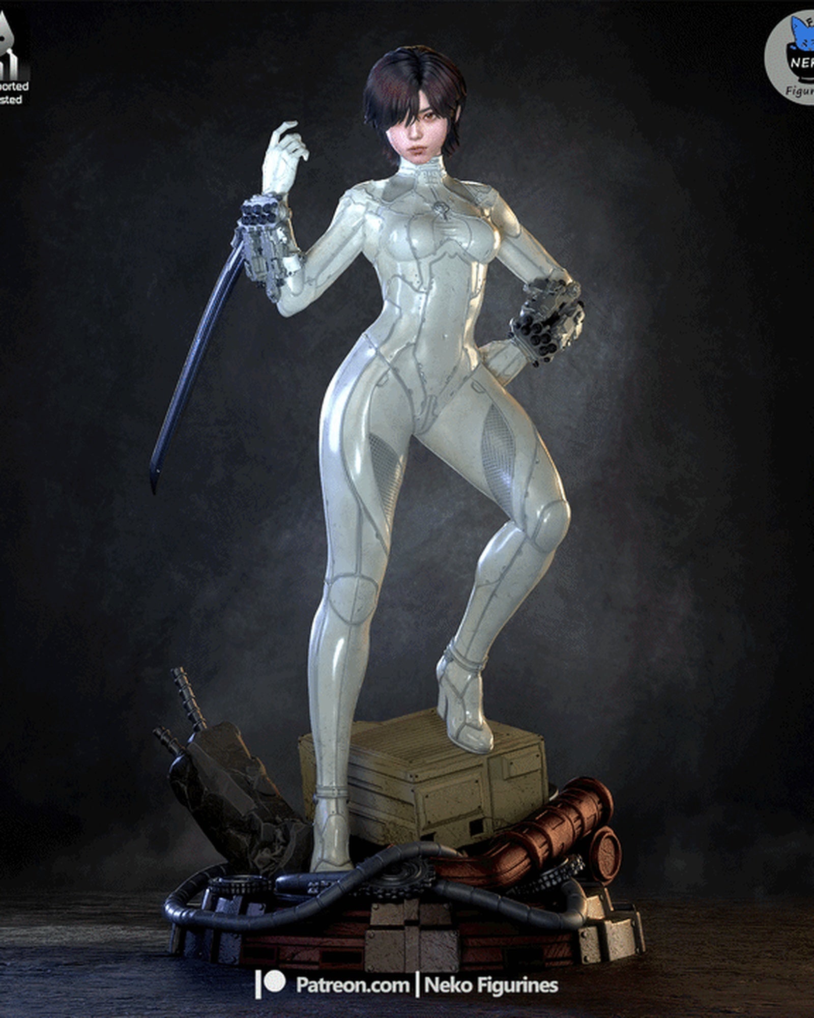 Evie (Stellar Blade) resin figure by Neko Figurines — studio render 3