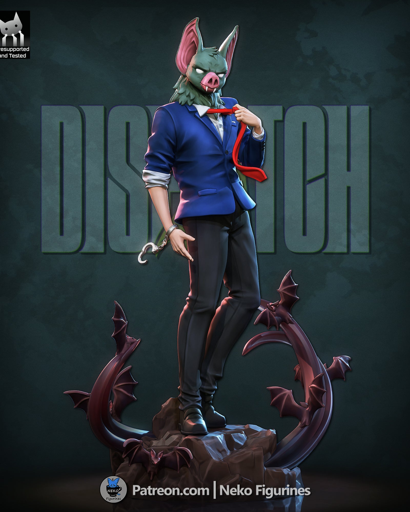 Sonar (Dispatch) resin figure by Neko Figurines — studio render 7