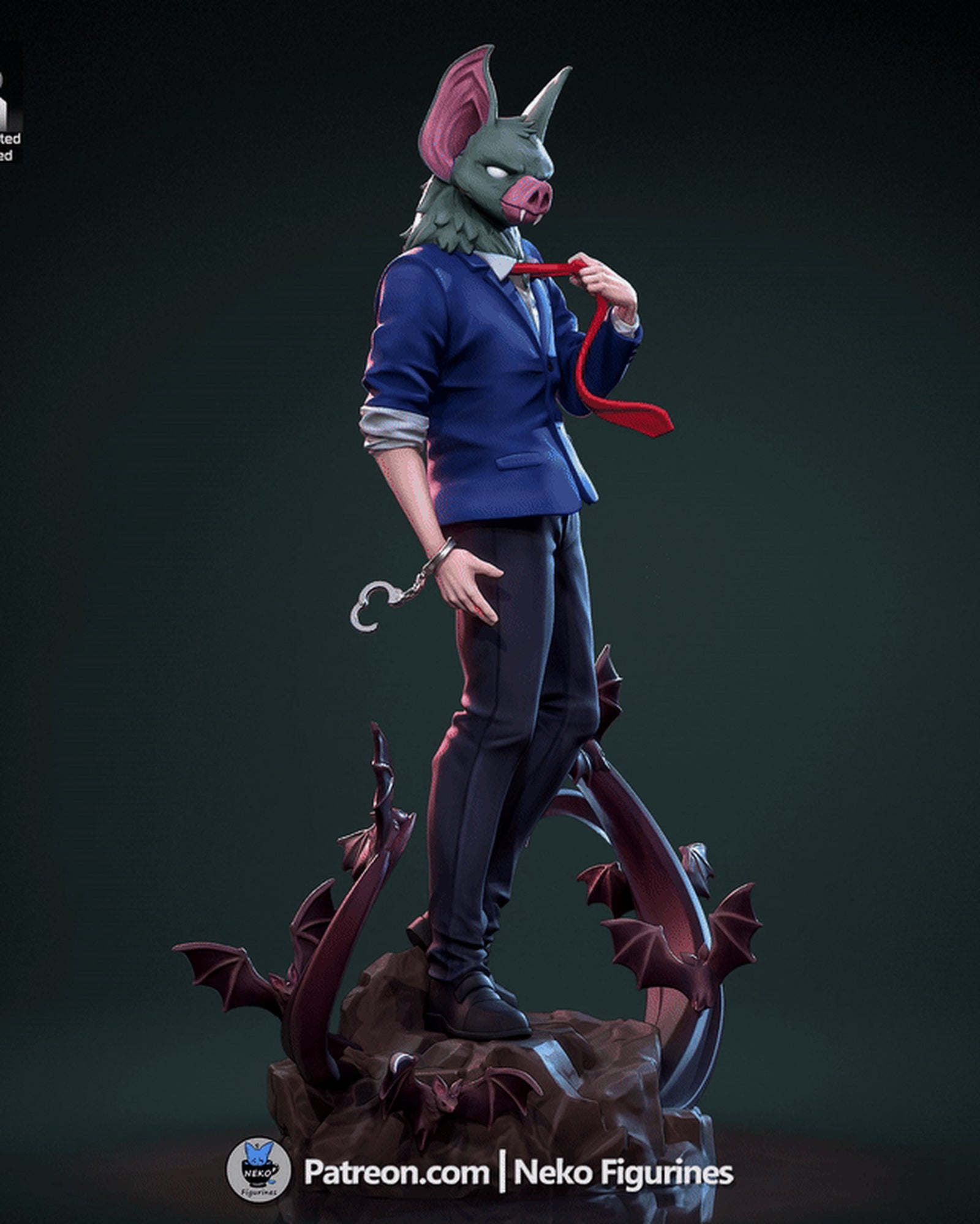 Sonar (Dispatch) resin figure by Neko Figurines — studio render 2