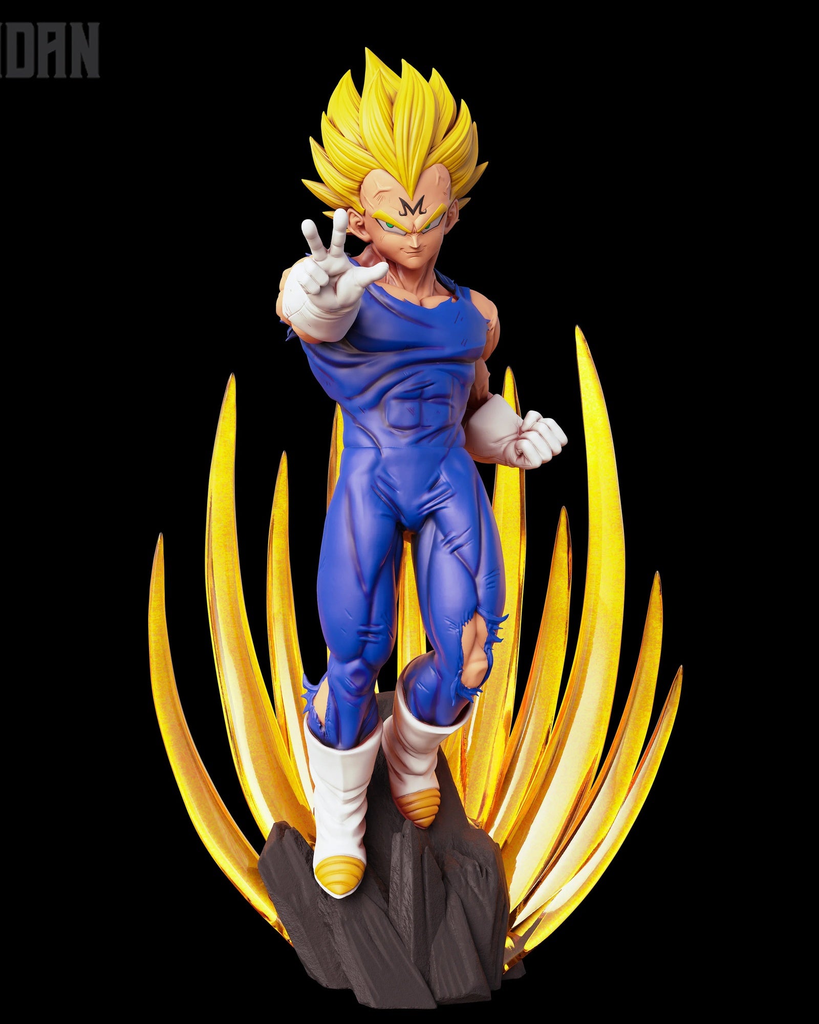 Majin Vegeta (Dragon Ball) resin figure by Kaidan 3D — studio render 2
