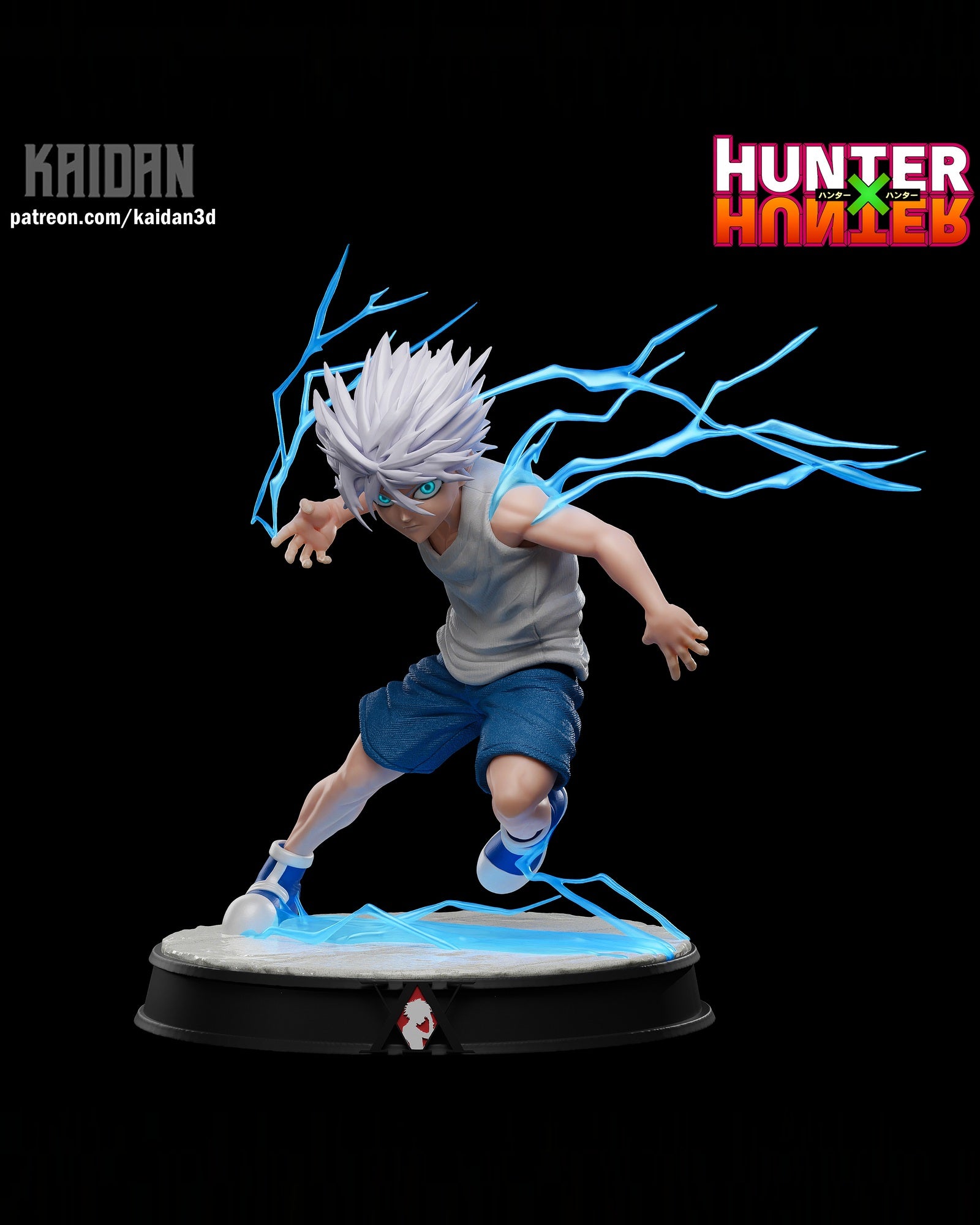 Killua Zoldyck (Hunter x Hunter) resin figure by Kaidan 3D — studio render 2