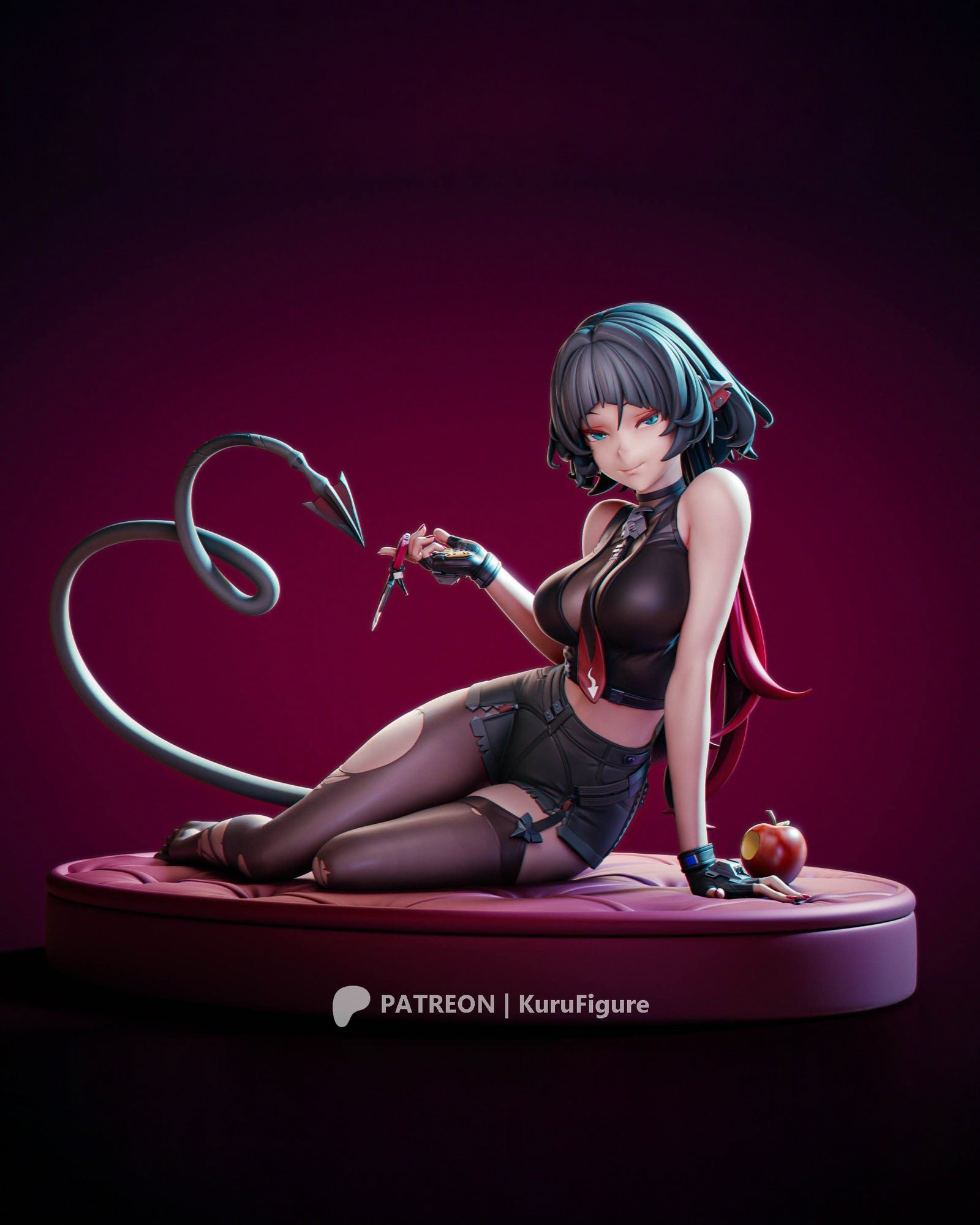 Jane Doe (Zenless Zone Zero) resin figure by Kuru Figures — studio render 2