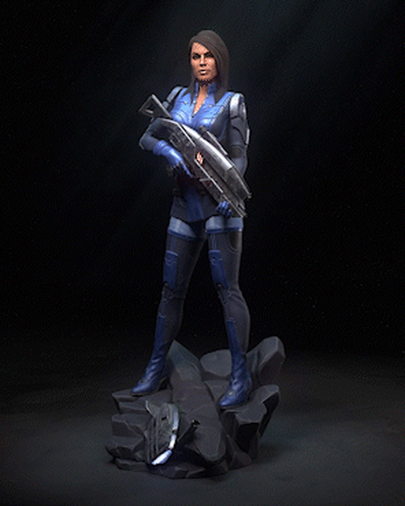Ashley Williams (Mass Effect) resin figure by h3LLcreator — studio render 2